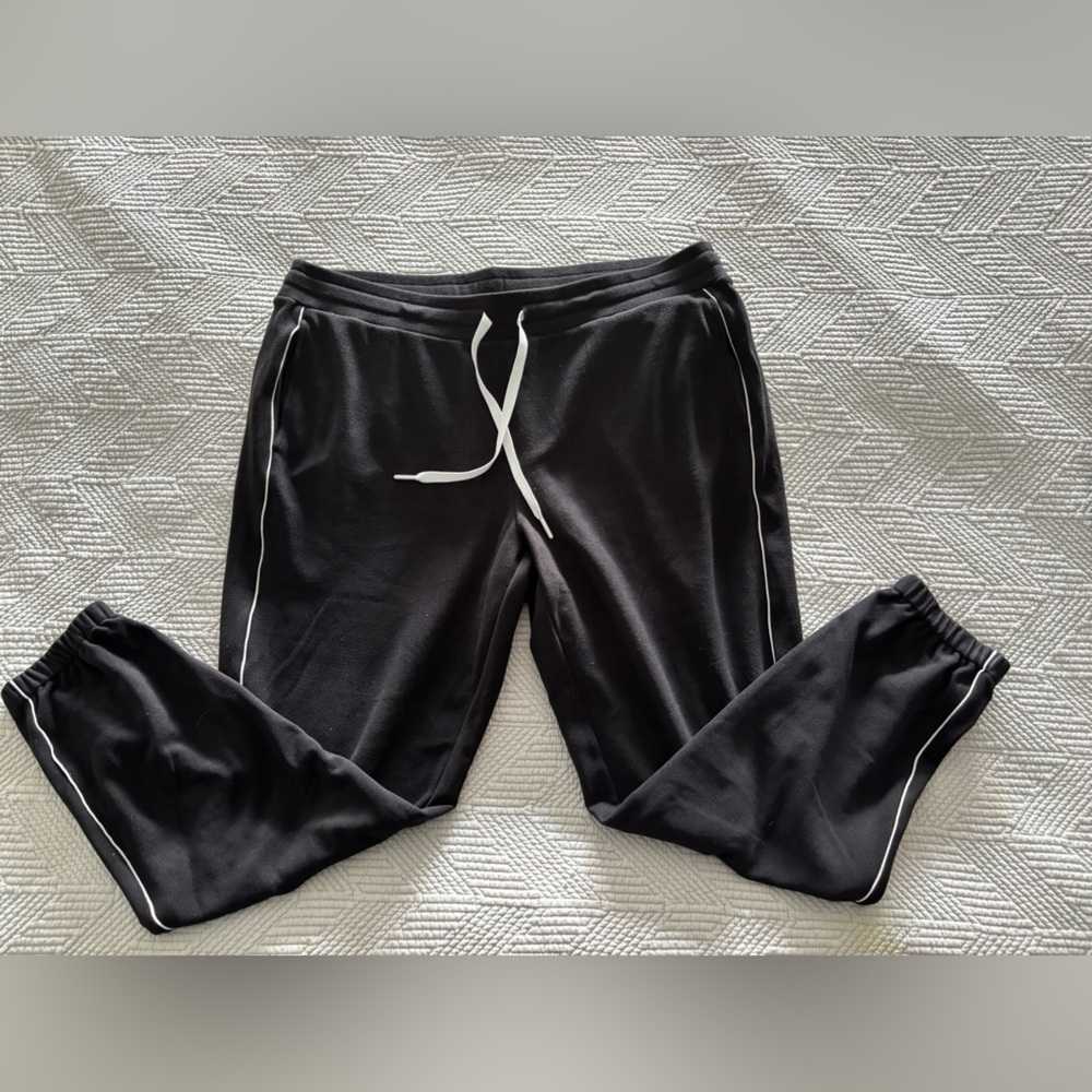 J. Jill Fit Cozy Contrast-Trimmed Joggers (NWOT)